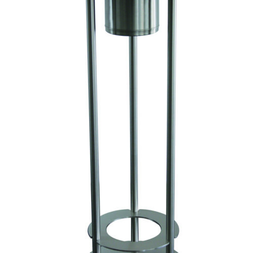 Statafel met model asbak Graphit 13 Sta, rooktafel model Graphit van RVS.