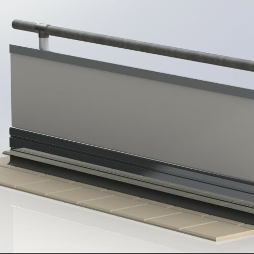 No Infill profielen 13 Geprofileerd aluminium kantopsluiting met een zeer degelijke kunststof