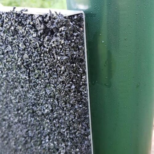 Slagplank Rubber granulaat Hockey 27 Detailfoto van onze rubber granulaat hockey slagplanken.