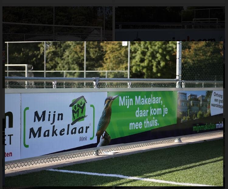 Reclame-ophangsysteem Pro 46 Nog een afbeelding van VV Drachten, van onze reclamerails PRO. Een tevreden klant.