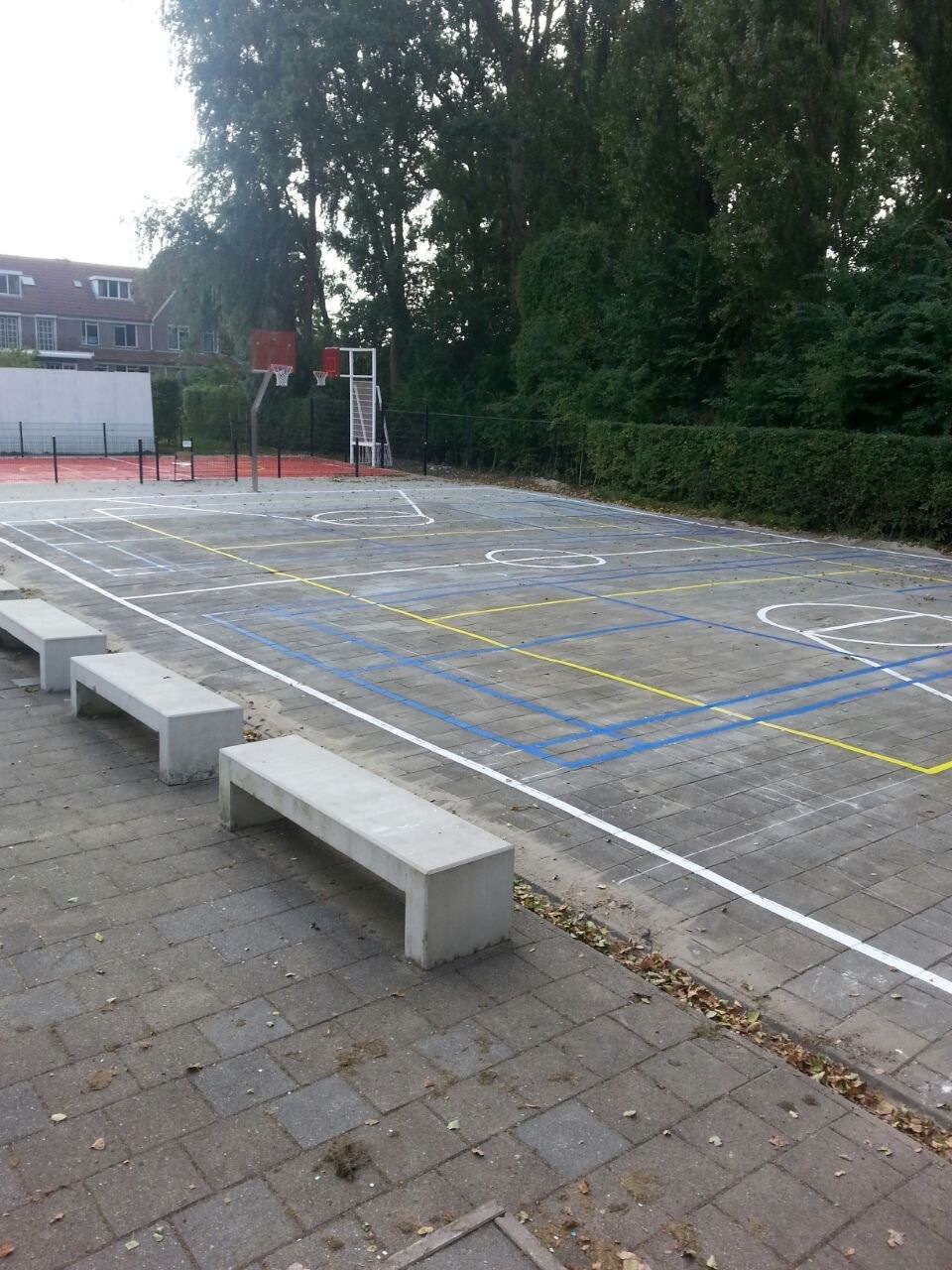 Sportvloercoating 4 Diverse sportbelijningen.