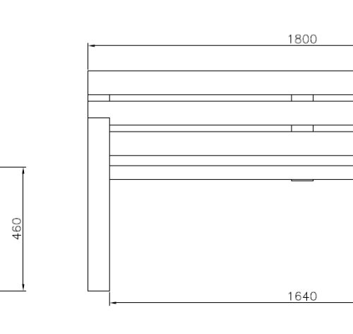 Parkbank Sofia 19 Tekening van Parkbank Sofia.