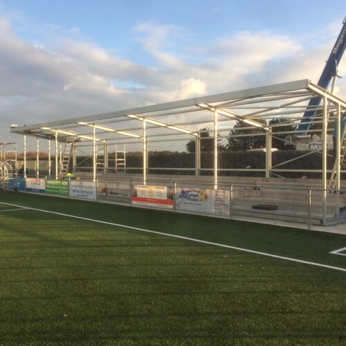 Tribune model Live 51 Tribune in aanbouw