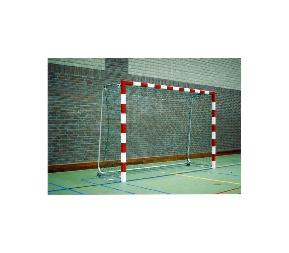 Zaaldoel model HD04 insteek 3 Het vaststaande handbaldoel HD04 is een professioneel multisport zaaldoel dat geschikt is voor zowel handbal, zaalvoetbal als zaalhockey, en voldoet aan de hoogste eisen op het gebied van kwaliteit en veiligheid.