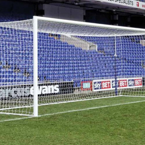 Voetbaldoel VD125-PRO 5 Nethakenloze WK- voetbaldoelen. VD120-PRO Het absolute topsegment als het om vaststaande aluminium voetbaldoelen gaat