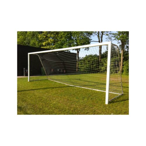 Voetbaldoel model VD112 4 Aluminium voetbaldoel model VD112. Een klassieker onder de vaststaande aluminum voetbaldoelen. Compleet geleverd met lange grondpoten, spieën en nethaken.