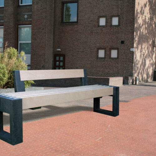 Parkbank Canvas 47 Parkbank Canvas met leuning