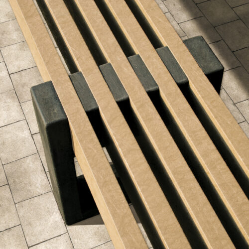 Parkbank Canvas 36 kunststof parkbanken parkbank canvas detail e