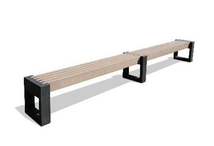 Parkbank Canvas 60 parkbanken kunststof parkbank recht kunststof j